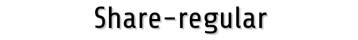 Share-Regular font