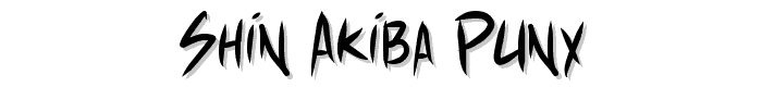 Shin%20Akiba%20Punx font