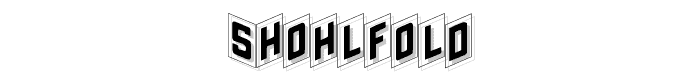 ShohlFold font