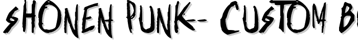 Shonen Punk Custom Bold Bold font