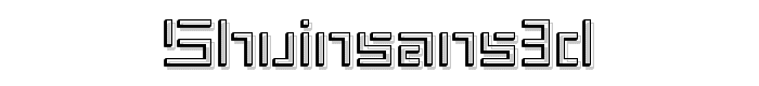 ShuinSans3D font