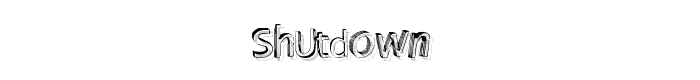 Shutdown_ font