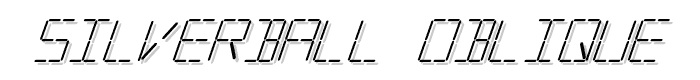 Silverball%20Oblique font