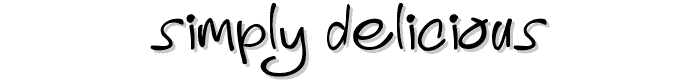 A preview of the Simply Delicious font
