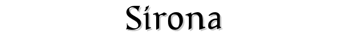 Sirona font