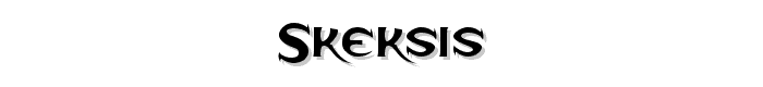 Skeksis font