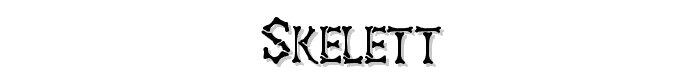 Skelett font