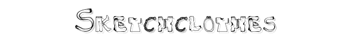 SketchClothes font