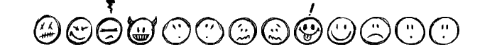 Sketchy Smiley font