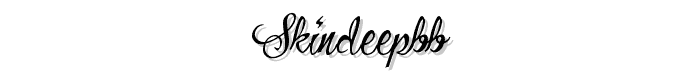 SkinDeepBB font