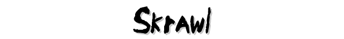 Skrawl font