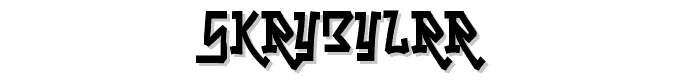 Skrybylrr font