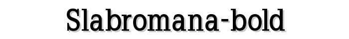 SlabRomana-Bold font