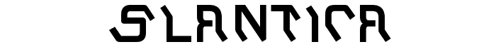 Slantica font