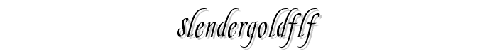 SlenderGoldFLF font