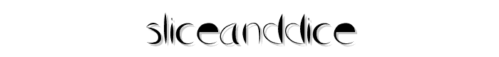 SliceAndDice font