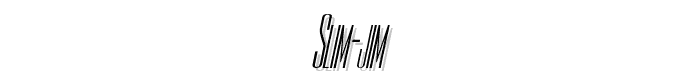Slim-Jim font