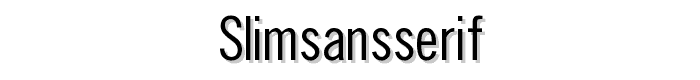 SlimSansSerif font