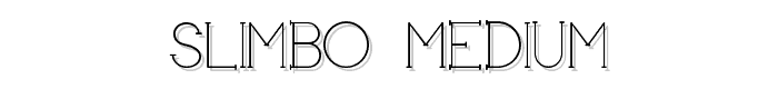 Slimbo_medium font