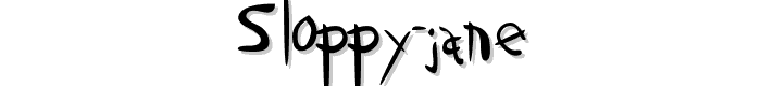 Sloppy%20Jane font