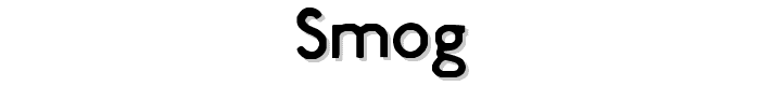 Smog font