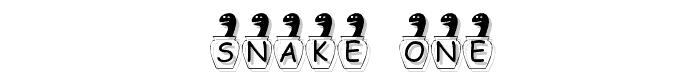 Snake%20one font