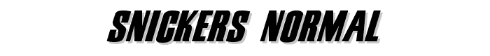 Snickers Normal font