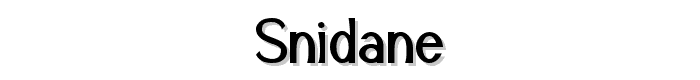 Snidane font