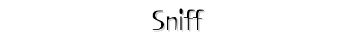 Sniff font