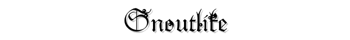 Snoutlike font