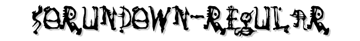 SoRunDown Regular font