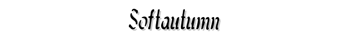 SoftAutumn font