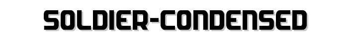 Soldier%20Condensed font