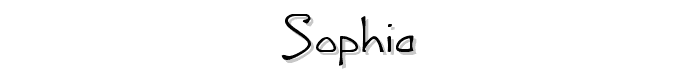 Sophia font