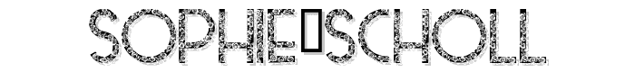 Voorbeeld van de Sophie Scholl font