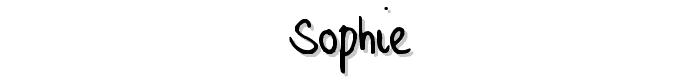 Sophie font