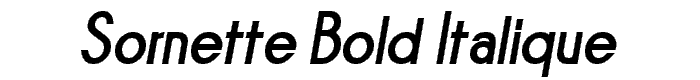 Sornette Bold Italique font