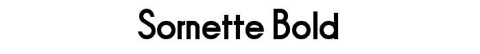 Sornette Bold font