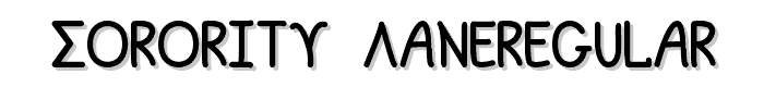 Sorority LaneRegular font
