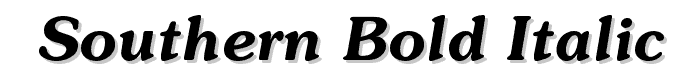 Southern%20Bold%20Italic font