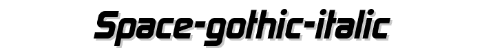 Space%20Gothic%20Italic font