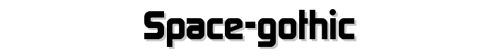 Space%20Gothic font