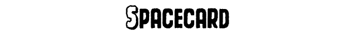 Spacecard font
