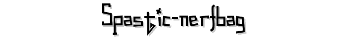 Spastic%20Nerfbag font