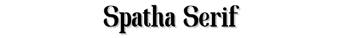 Spatha%20Serif font