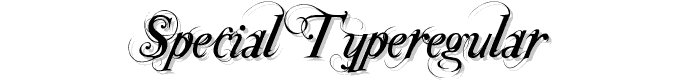 Special%20TypeRegular font