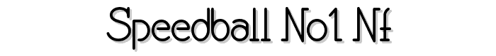 Speedball%20No1%20NF font