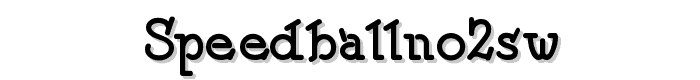 SpeedballNo2SW font