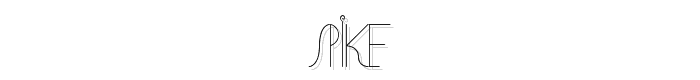 Spike font