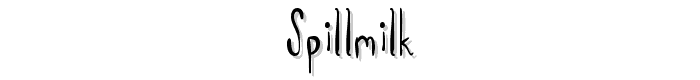 SpillMilk font